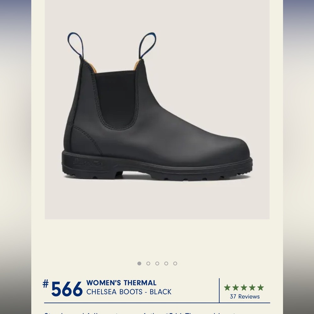 Blundstone  #566 WOMEN'S THERMAL CHELSEA BOOTS - BLACK